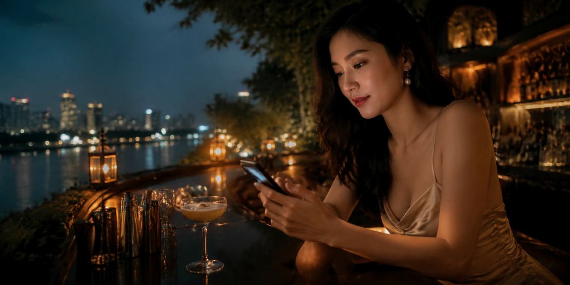 Người dùng tại Sài Gòn xem hướng dẫn FAQ trên điện thoại